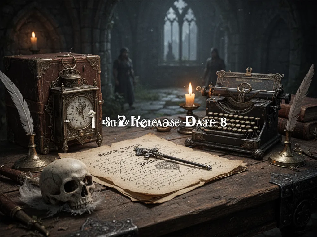 Illustration de Baldur’s Gate 3 avec un groupe d’aventuriers face à une interface de mise à jour