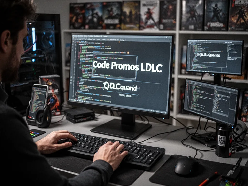 Panier d'achats en ligne sur un site informatique, avec un champ code promo mis en surbrillance