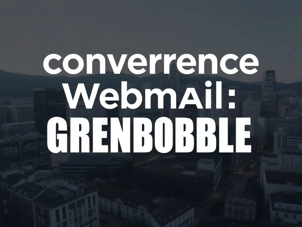 Interface de convergence webmail Grenoble ouverte sur une boîte académique