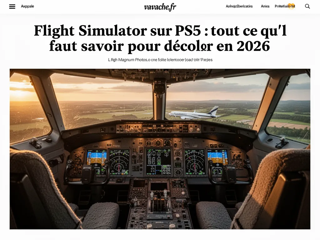 Flight Simulator sur PS5 : tout ce qu'il faut savoir pour décoller en 2026