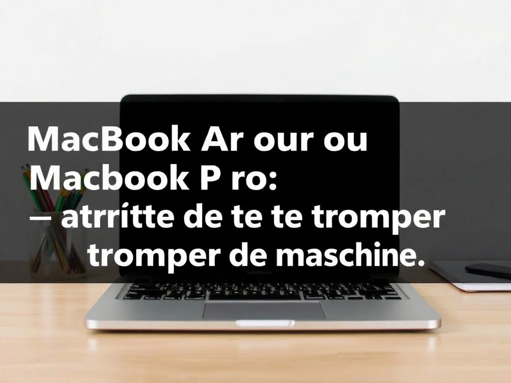 MacBook Air ou MacBook Pro : arrête de te tromper de machine
