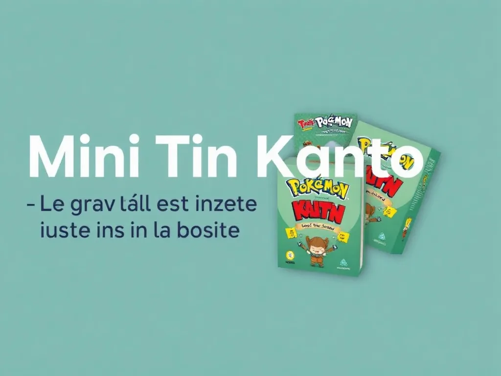 Mini Tin Kanto : le vrai trésor est dans la boîte (et pas que dans les boosters)