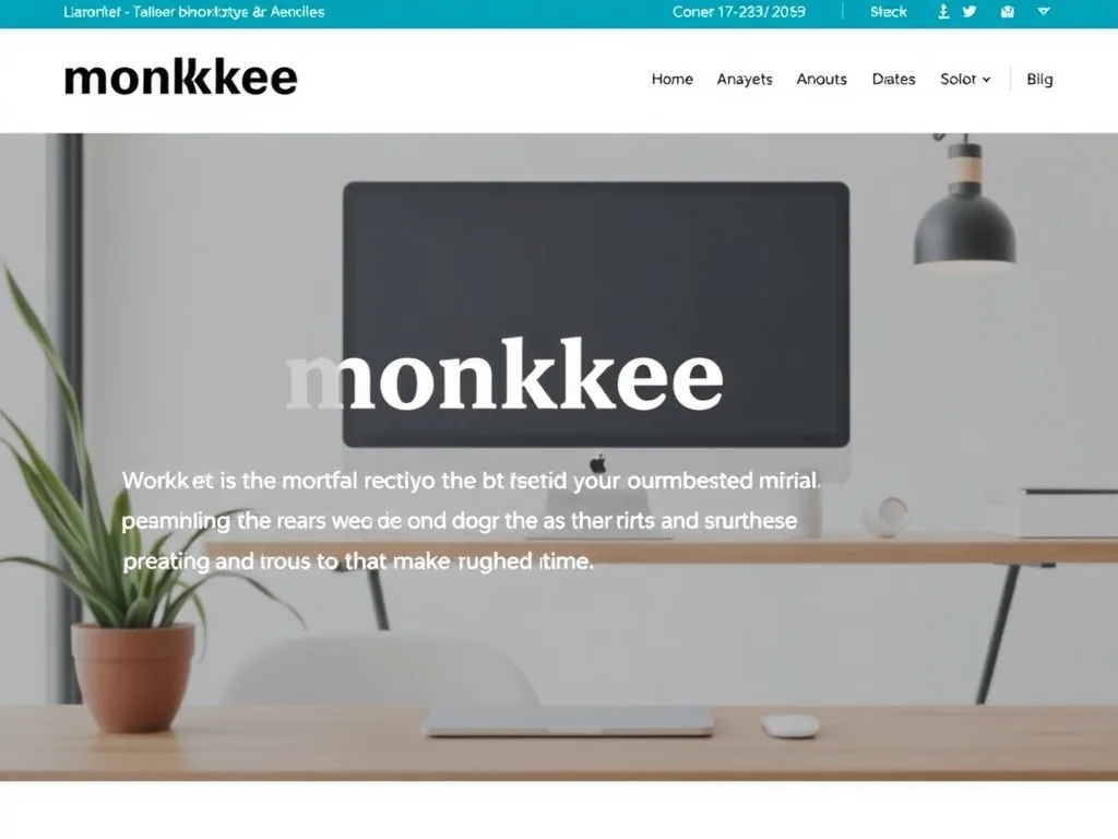 Interface épurée de Monkkee, le journal privé en ligne sur fond sombre.