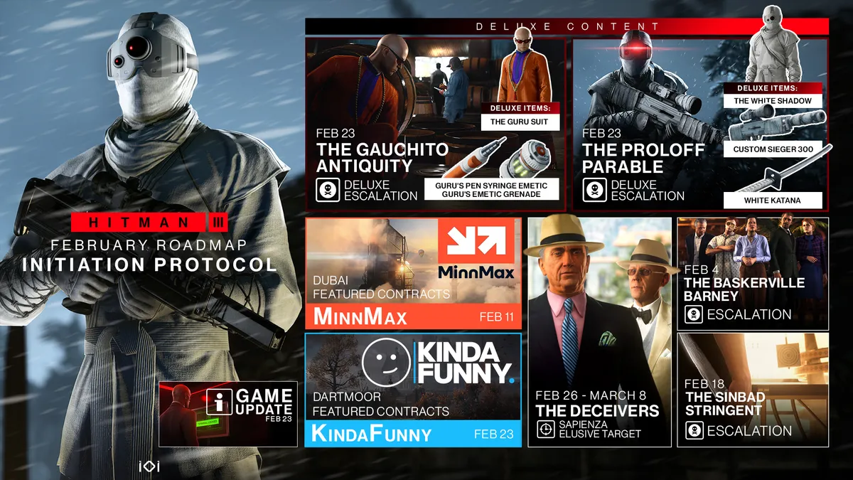 Hitman annonce ses contrats : tout ce qu'il faut savoir (et comment choisir)