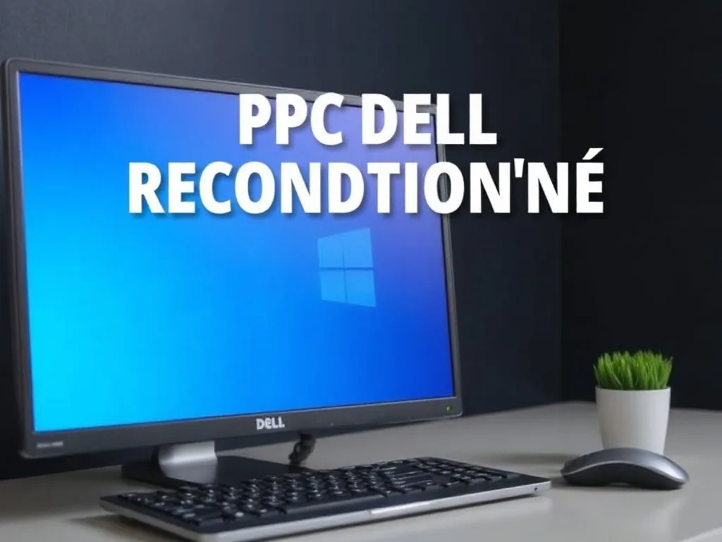 Un Dell Latitude reconditionné sur un bureau, face à une pile de tâches urgentes