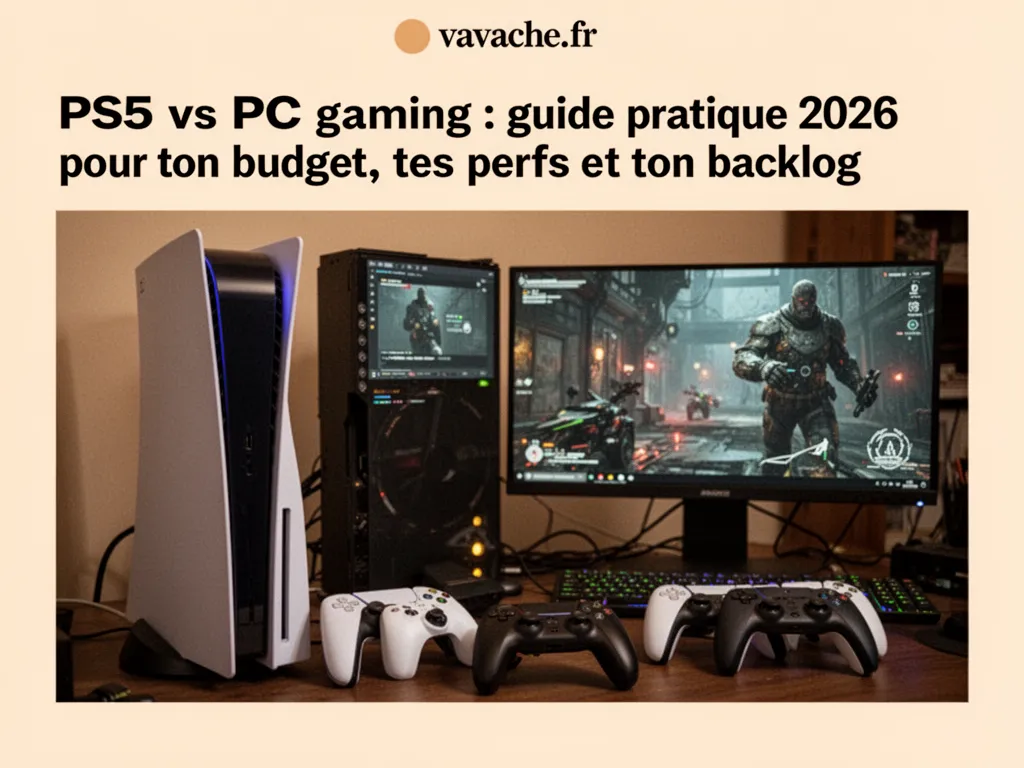 PS5 vs PC gaming : guide pratique 2026 pour ton budget, tes perfs et ton backlog