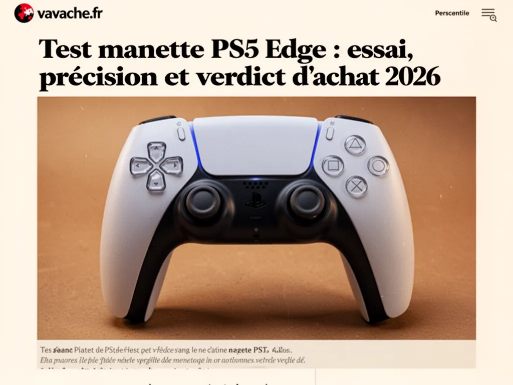 Test manette PS5 Edge : essai, précision et verdict d’achat 2026